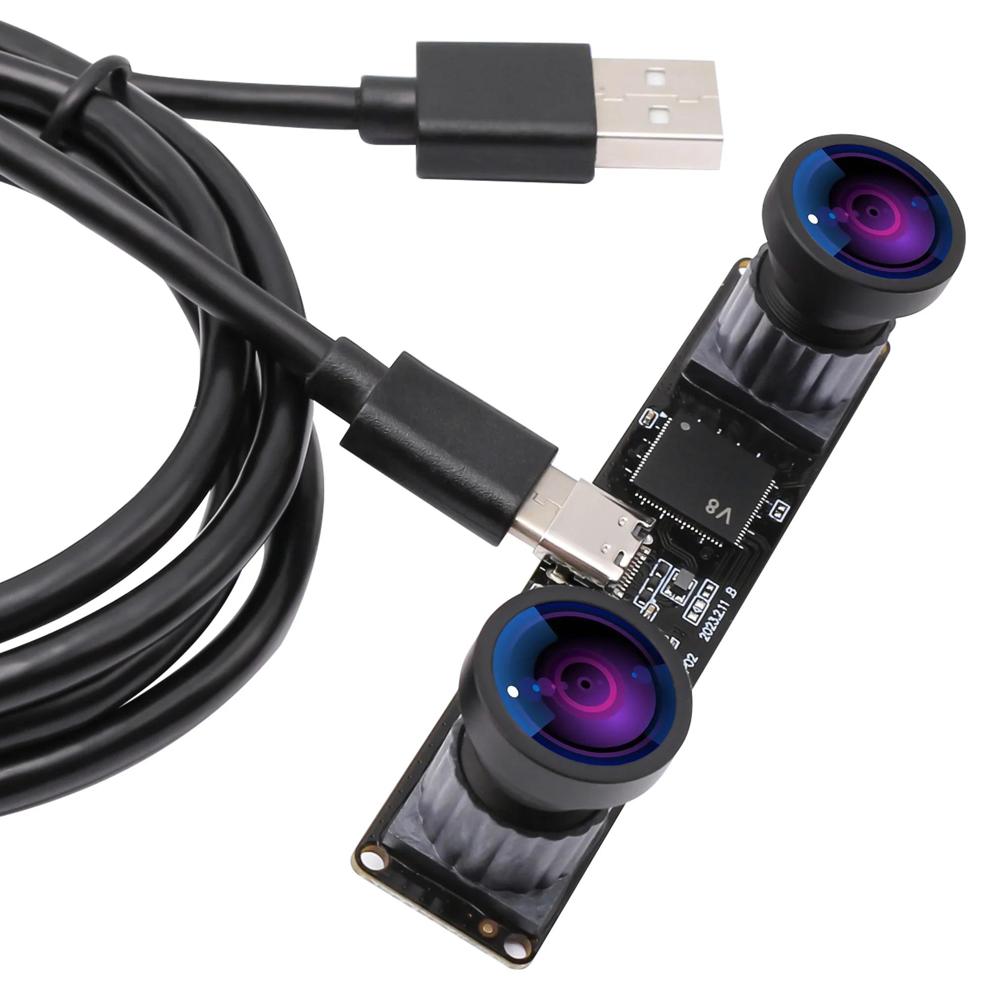 ELP 3D VR ī޶ ȭ 1080P, ְ   , USB CŸ Ʈ,  ̴ USB ķ ī޶, 4MP, 60FPS